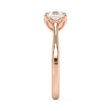 Cushion Solitaire Cathedral Lab Grown Diamond Engagement Ring