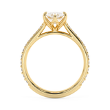 Marquise Pave Cathedral Lab Grown Diamond Engagement Ring