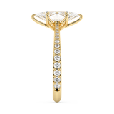 Marquise Pave Cathedral Lab Grown Diamond Engagement Ring