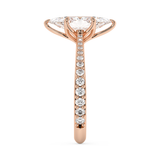 Marquise Pave Cathedral Lab Grown Diamond Engagement Ring