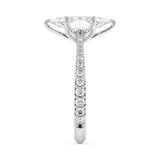 Marquise Pave Cathedral Lab Grown Diamond Engagement Ring