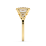 Emerald Cluster Lab Grown Diamond Engagement Ring