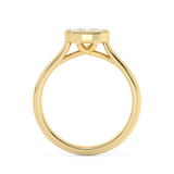 Cushion Full Bezel Lab Grown Diamond Engagement Ring