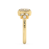 Oval Cluster Lab Grown Diamond Engagement Ring