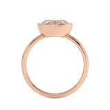 Oval Full Bezel Lab Grown Diamond Engagement Ring