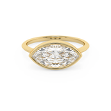 Marquise Full Bezel Lab Grown Diamond Engagement Ring