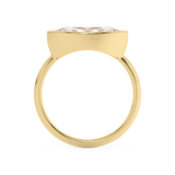Marquise Full Bezel Lab Grown Diamond Engagement Ring