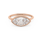 Marquise Full Bezel Lab Grown Diamond Engagement Ring