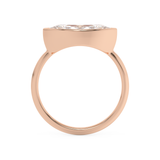 Marquise Full Bezel Lab Grown Diamond Engagement Ring