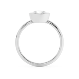 Pear Full Bezel Lab Grown Diamond Engagement Ring