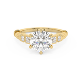 Round Cluster Lab Grown Diamond Engagement Ring