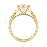 Round Cluster Lab Grown Diamond Engagement Ring