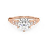 Round Cluster Lab Grown Diamond Engagement Ring