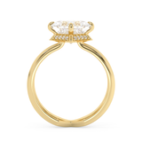 Princess Hidden Halo & Split Shank Lab Grown Diamond Engagement Ring