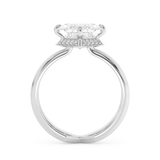 Princess Hidden Halo & Split Shank Lab Grown Diamond Engagement Ring