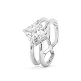Princess Hidden Halo & Split Shank Lab Grown Diamond Engagement Ring