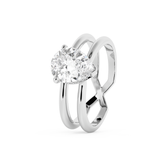 Pear Hidden Halo & Split Shank Lab Grown Diamond Engagement Ring