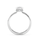 Marquise Hidden Halo & Split Shank Lab Grown Diamond Engagement Ring