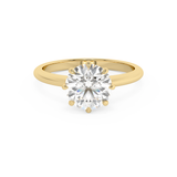 Round Solitaire Lab Grown Diamond Engagement Ring