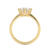Round Solitaire Lab Grown Diamond Engagement Ring