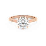 Round Solitaire Lab Grown Diamond Engagement Ring