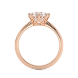 Round Solitaire Lab Grown Diamond Engagement Ring