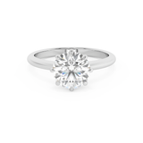 Round Solitaire Lab Grown Diamond Engagement Ring