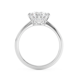 Round Solitaire Lab Grown Diamond Engagement Ring