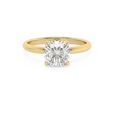 Cushion Solitaire Lab Grown Diamond Engagement Ring