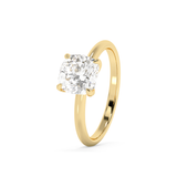 Cushion Solitaire Lab Grown Diamond Engagement Ring