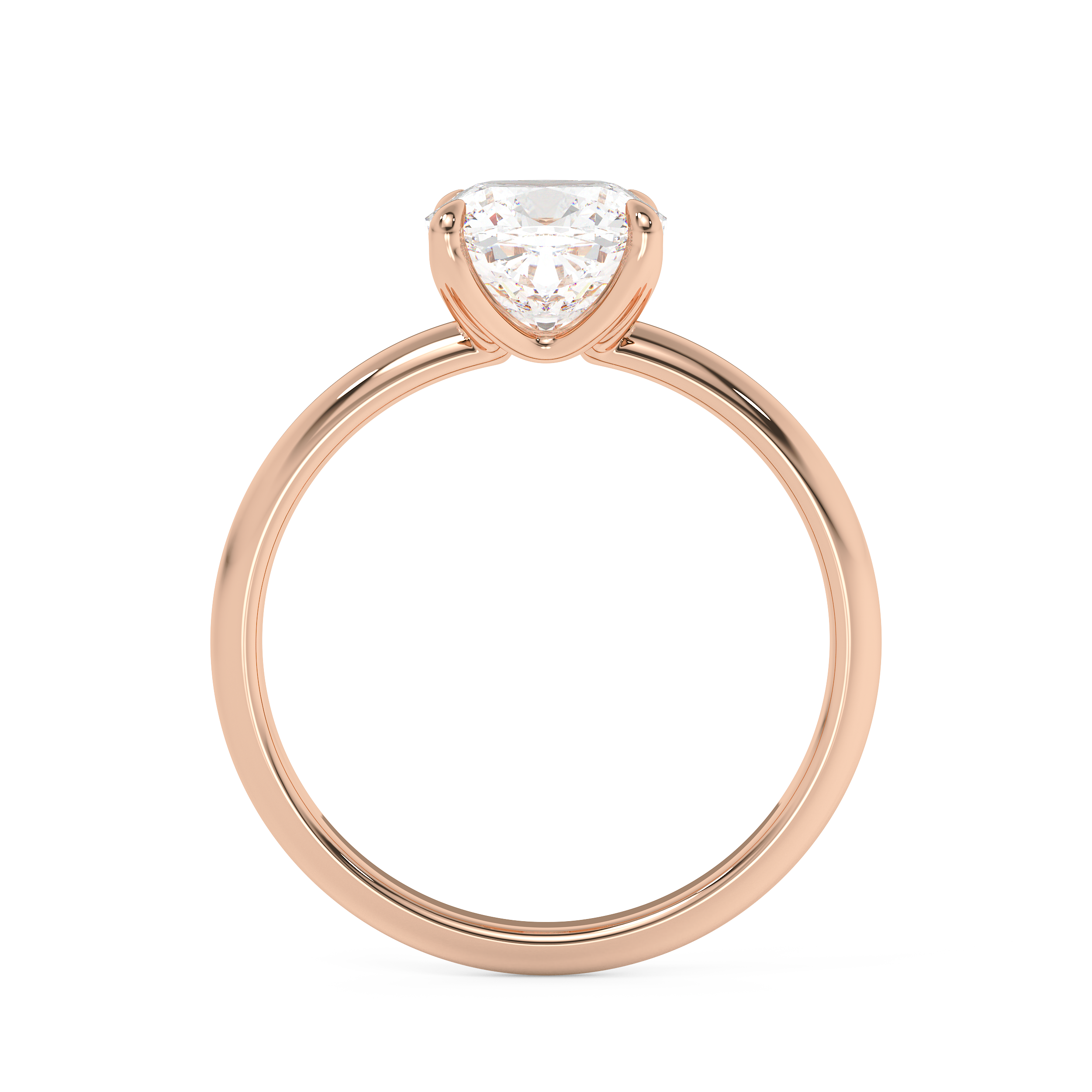 Cushion Solitaire Lab Grown Diamond Engagement Ring