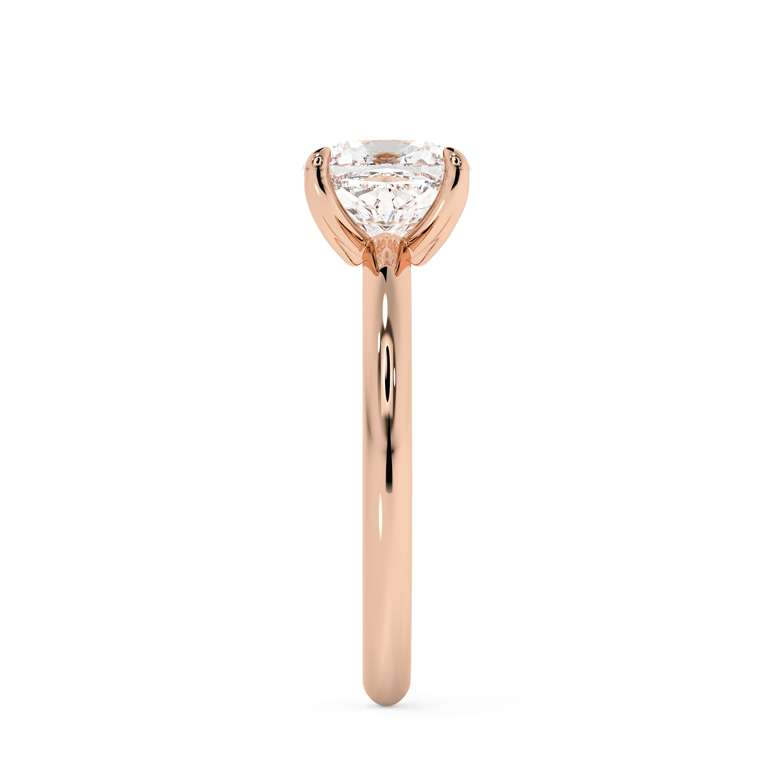 Cushion Solitaire Lab Grown Diamond Engagement Ring