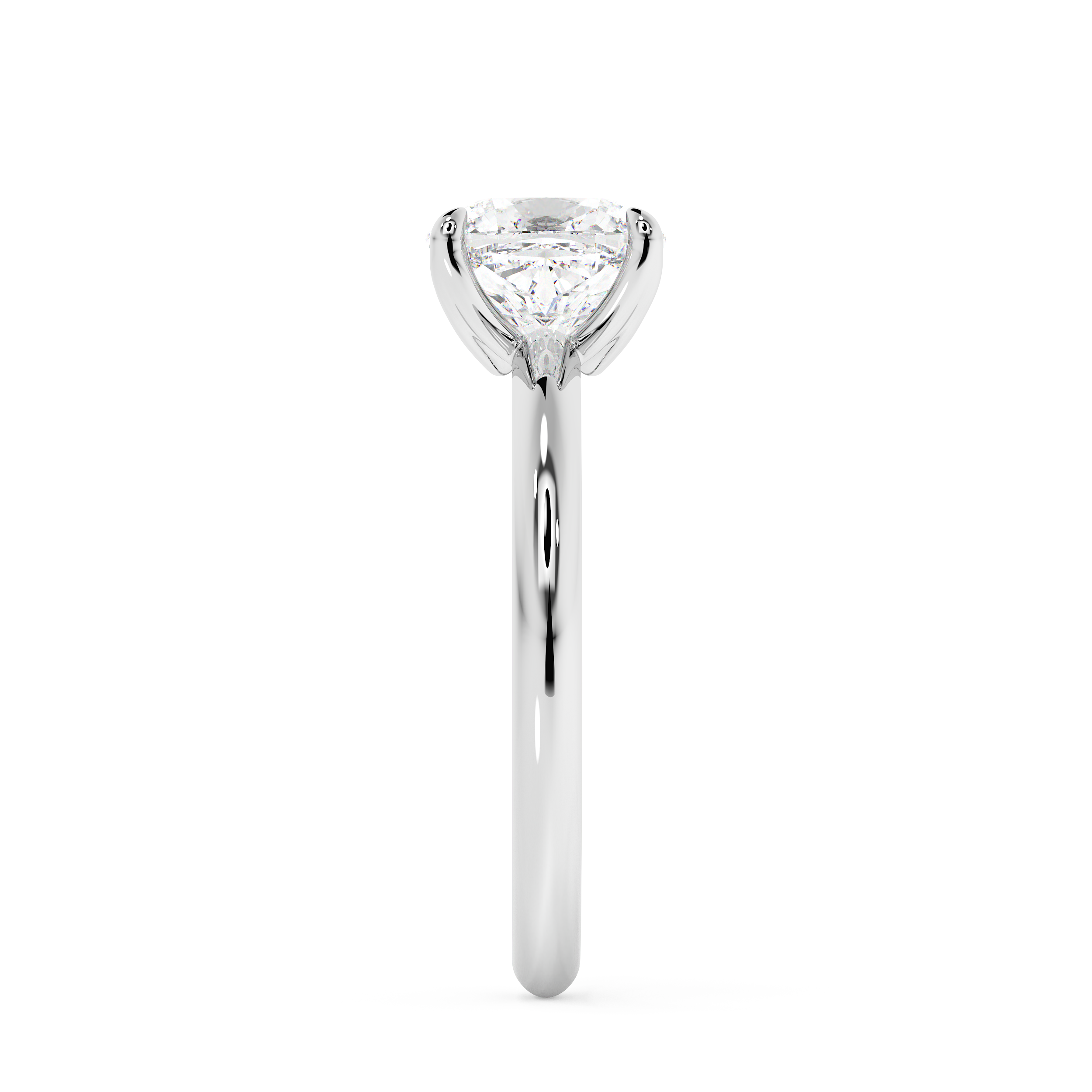 Cushion Solitaire Lab Grown Diamond Engagement Ring