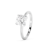 Cushion Solitaire Lab Grown Diamond Engagement Ring