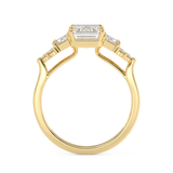 Emerald Cluster Lab Grown Diamond Engagement Ring