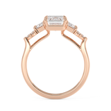 Emerald Cluster Lab Grown Diamond Engagement Ring