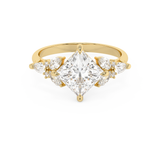 Princess Cluster Lab Grown Diamond Engagement Ring