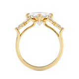 Princess Cluster Lab Grown Diamond Engagement Ring