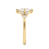 Princess Cluster Lab Grown Diamond Engagement Ring
