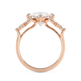 Princess Cluster Lab Grown Diamond Engagement Ring