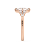 Princess Cluster Lab Grown Diamond Engagement Ring