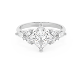 Princess Cluster Lab Grown Diamond Engagement Ring