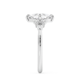 Princess Cluster Lab Grown Diamond Engagement Ring