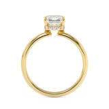 Radiant Hidden Halo Lab Grown Diamond Engagement Ring