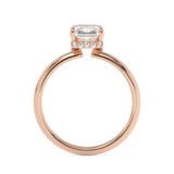 Radiant Hidden Halo Lab Grown Diamond Engagement Ring