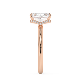 Radiant Hidden Halo Lab Grown Diamond Engagement Ring