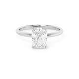 Radiant Hidden Halo Lab Grown Diamond Engagement Ring