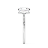 Radiant Hidden Halo Lab Grown Diamond Engagement Ring