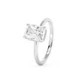 Radiant Hidden Halo Lab Grown Diamond Engagement Ring
