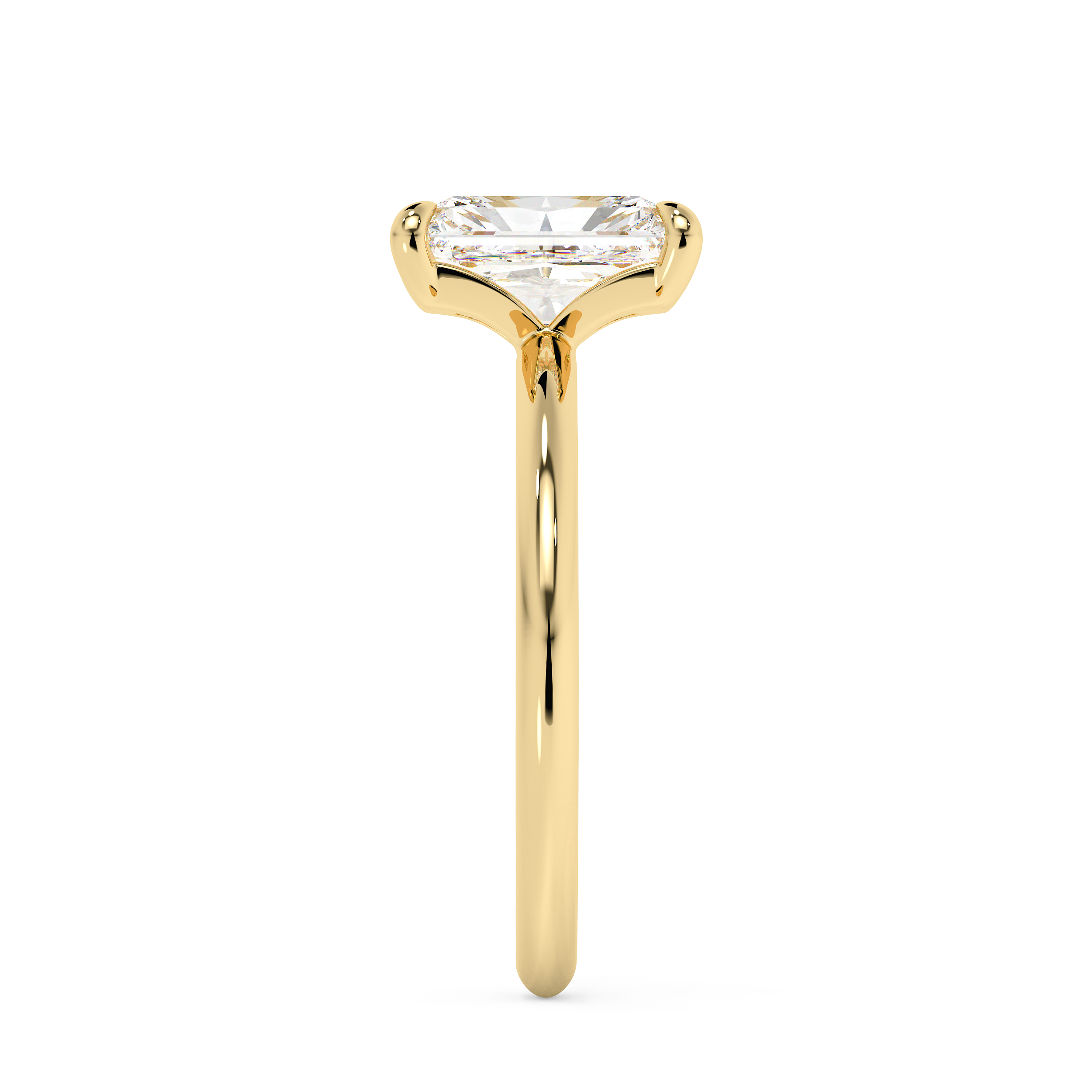 Radiant Solitaire Lab Grown Diamond Engagement Ring